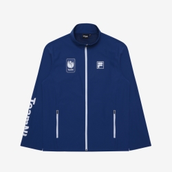 Fila Team Nl Track Top - Miesten Liivit - Laivastonsininen | FI-89302